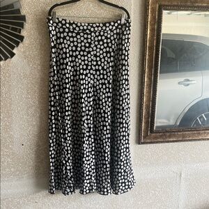 Zara Black and White Maxi Skirt